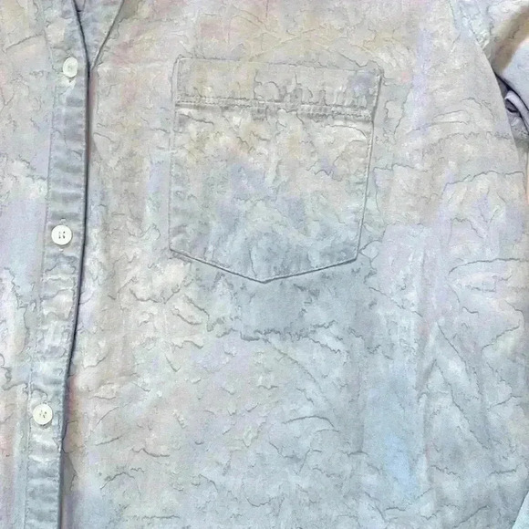 Mystree light blue waterfall, button-down top - Picture 3 of 5